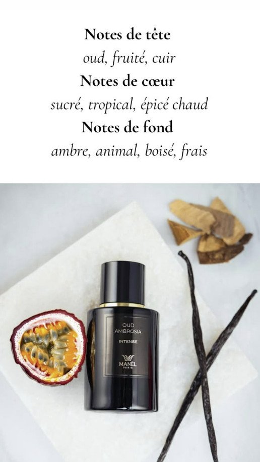 OUD AMBROSIA INTENSE - 50ml – Inspiration Oud Maracujá) Maison Manel Paris